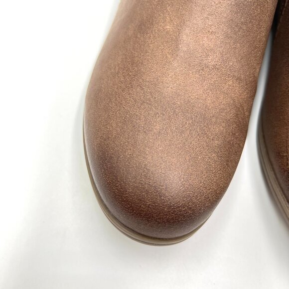 7.5W 7.5 WIDE‎ WIDTH Cobb Hill Womens Crosbie Brown Leather Ankle Boots Booties - Picture 3 of 14